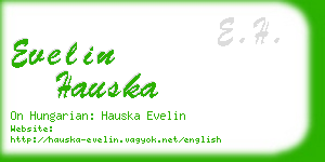 evelin hauska business card